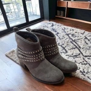 Jessica Simpson Women's Ankle Boots Brown Suede Western Est Size 5.5